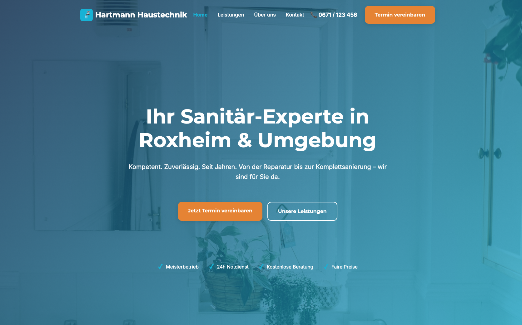 Hartmann Haustechnik Website
